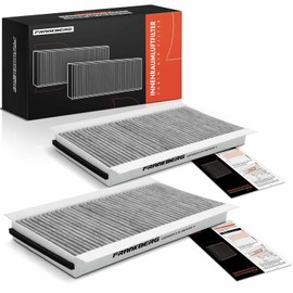 Frankberg 2x Cabin Air Filter Pollen Filter with Activated Carbon Compatible with 5 Series E60 520-550 5 Series Touring E61 520-550 6 Series E63 630-650 6 Series E64 630-650 Replace# 64316935823