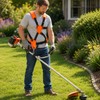 Double Shoulder Trimmer Harness for Yard Work – Adjustable Padded