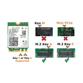 WiFi 6 Laptop Upgrade Card Dual Band AX200NGW 2.4Gbps 802.11ax Wireless AX200 WiFi Card Support Bluetooth 5.2 No vPro