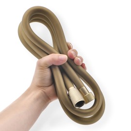 Jasya Silicone Shower Hose Extra Long,Explosion Proof Anti Winding Showerhead Hose,Used In Showerheads Spray Bidet Bathing Toilet Cleaning Flexible RV Shower Hoses Replacement (Gold, 59 In)