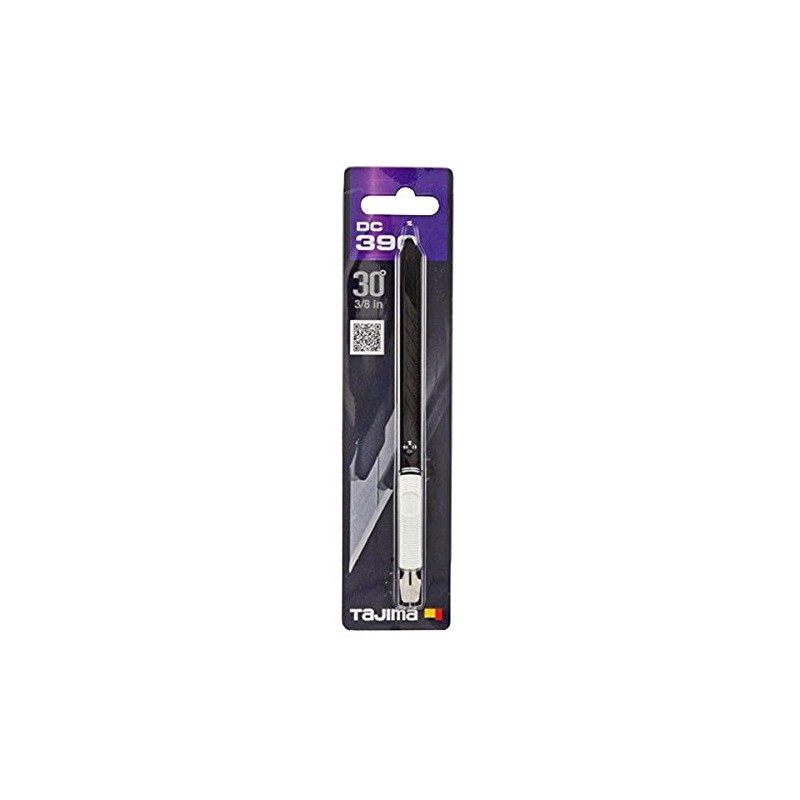Tajima DC390B 30 Degree Acute Angled Cutter Knife, Black/White, 9