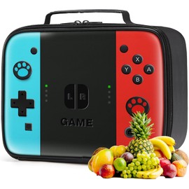 Kids Lunch Box,Boy Insulated Lunch Bag Game Lunch Box Leather Waterproof Thermal Cooler Bag School Daycare Lunch Boxes for Boys Girls Kids Toddlers Teen