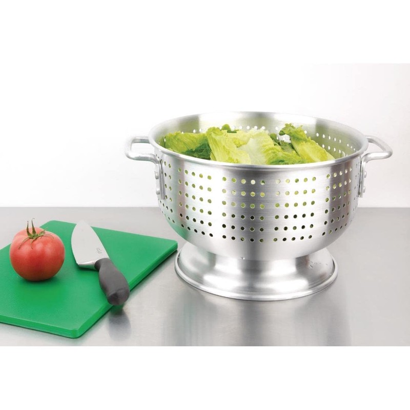 Vogue 12840 Colander 12In Strainer Kitchen Cooking Heavy Duty Aluminium