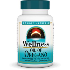 Wellness Oil of Oregano – 70% Carvacrol, 60 Vegetarian Capsules | Immune Support by Source Naturals