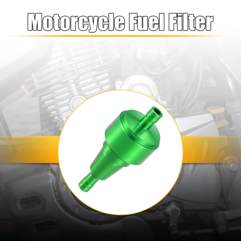 X AUTOHAUX 59x24mm Green Universal Fuel Filters Engine Gas Fuel