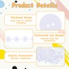100 Pcs White Buttons for Crafts 1 Inch 2 Hole