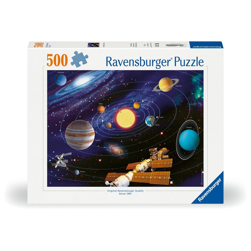Ravensburger Puzzle 2D: Układ słoneczny 500 elementów, Nowy Design