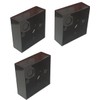 Black Electrical Surface Pattress Box (1 GANG 3 PACK)