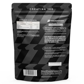 PROWINNER | Creatina 100% Pura en Polvo, Suplemento Alimenticio, 5g de Creatina por Porción, Pre workout, 90 Servicios por Envase, Sobre de 450g