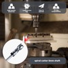 ESTVIIG Spiral Flush Cutter 8 mm Shank, Up Down Cut,
