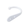 Faotup 10Pcs Wall Hooks J Hooks for Hanging Single Coat