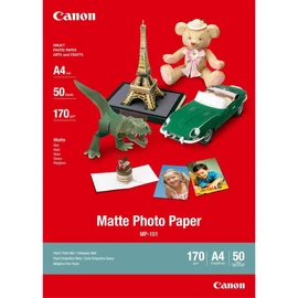 Canon MP-101 (A4) 170g/m2 Matte Photo Paper (White) 1 Pack of 50 Sheets