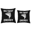 Big Twist Energy Tornado Storm Weather Tornados Twister Throw Pillow