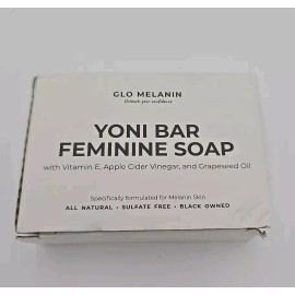 Glo Melanin Yoni Bar Feminine Soap  All Natural  New