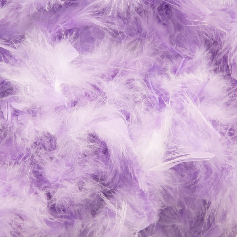 Eye-Catching and Modern Real Natural Lilac Feather Decorated Small Pendant