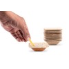 FOOGO Green 50 Disposable Mini Palm Leaf Bowls, 3" (7.5cm)