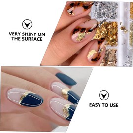 Baluue Nail Art Foil Glitter Sequins Manicure Supplies for Unique Nail Decor for Parties and Personal Use to Apply Foil