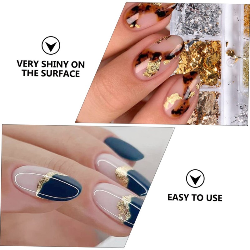 Baluue Nail Art Foil Glitter Sequins Manicure Supplies for Unique