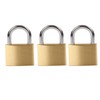 SEPOX® 3Pcs Pack Heavy-Duty Solid Brass Padlocks with Same Keys