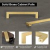 QOGRISUN 5 Pack Solid Brass Cabinet Pulls, 7-9/16 Inch Hole