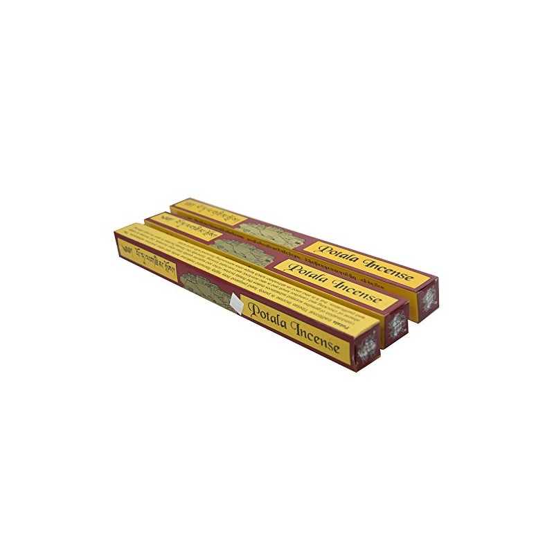 Potala 3 Box Tibetan Traditional Incense (Large 60 Sticks)