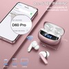 Nerunsa Wireless Earbuds Bluetooth Headphone, Bluetooth Earbuds Noise Cancelling, Deep