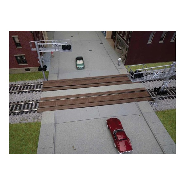 Walthers Track 948-83116 HO Scale Modern Wood Crossing pkg(2) -
