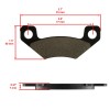 Caltric Brake Pads For John Deere TX Turf 4X2 TX4X2