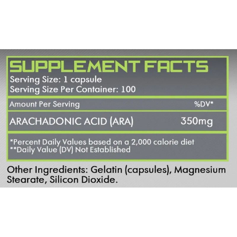Element Nutraceuticals ARACHIDONIC ACID - 350 MGS Per Serving -