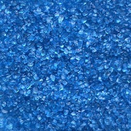 naninoa Glasnuggets Glass Pebbles Glass Granules Glass Sand 300g Colour: Blue