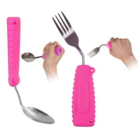 Adaptive Utensils, Weight Utensils for Tremors and Parkinson Patients, Utensil Set Spoon and Fork for Elderly