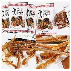 LENITH Korean Sliced and Shredded Flower Dried Squid 15g*6 Packs For Late Night Snack for Camping, Outdoor Activity Good for Anju 오징어