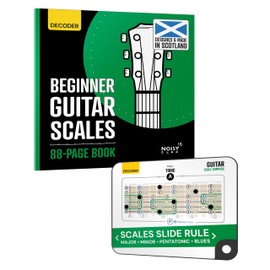 Noisy Clan Scale Compass Decoder & Beginner Scale Book – Visual Guitar Scales Chart for Major, Minor, Pentatonic & Blues – Fretboard Reference Tool for All Skill Levels - Fits in Case