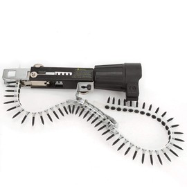 Automatic Screw Chain, Drill Screw Adapter, Metal Adjustable Screw Spike Chain Electric Drill Attachment Hands Free Screw Feeder with Screw Depth Control for Home Ceiling Kitchen Cabinet