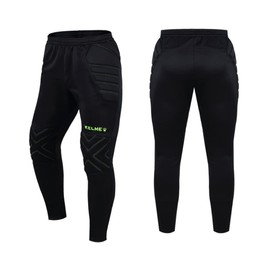 Goalkeeper Pants Pro with Protection Pads Soccer Goalie Pants Kid Paintball Pants Black 6 Years Old