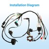 Electric Start Complete Wiring Harness & PZ20 Carburetor Kit Compatible