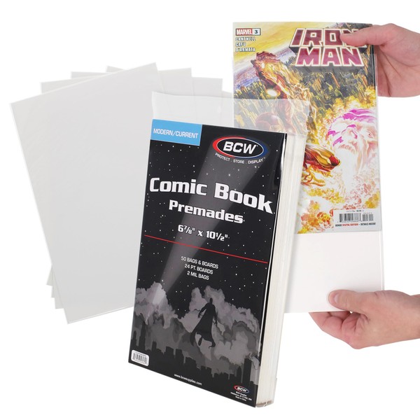 BCW Current Premade Comic Bags & Boards | Preloaded Sleeves