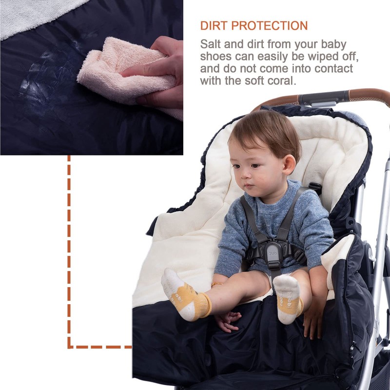 KZ Dotnz Stroller Footmuff, Winter Warm Waterproof Stroller Bunting Bag