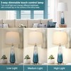 Table Lamps for Living Room with Touch Control, 3-Way Dimmable