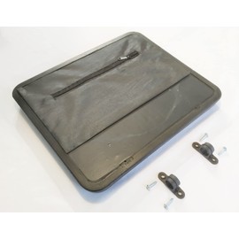 Rollator seat cushion,Replacement seat for rollator walker Aluminum Rollators with 6" & 7-1/2" Casters.Polyurethane Seat with Brackets W/Pocket,14”*12”.Rollator Universal Replacement Parts.(1Ea Black)