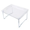 Teensery Clear Acrylic Cabinet Shelf Foldable Kitchen Counter Shelf Rack