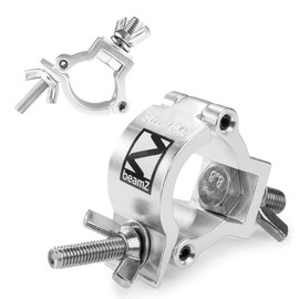 beamz 2 x Half Coupler O-Clamp Truss Goalpost DJ Stage Lighting 32-35mm 75kg Aluminium