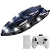 OBEST 2.4GHz RC Speedboat, Remote Controlled Boat with LED Lighting,