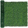 DOPGIB Artificial Ivy Privacy Fence Screen:48"x 128" (43 SQFT) 4-Layer Leaf UV-Anti Faux Greenery Boxwood Backdrop Ivy Vine Leaf Fence Panels for Outdoor, Indoor, Garden,Backyard and Decor