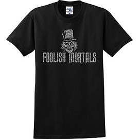 Utopia Sport Foolish Mortals Haunted Mansion T-Shirt (S-5X) (Small, Black)