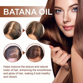 Batana Oil for Hair Growth,Organic Batana Hair Oil,Batana Hair Mask Prevents Hair Loss,Hair Oils for Hair Growth Thicker Stronger Healthier Hair,Deep Conditioning Hair Treatment Eliminates Split Ends