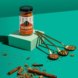 Shawarma by Z&Z | Classic Blend of Middle Eastern Spices | Beef & Chicken Shawarma Seasoning | Shawarma Spice Mix (Cumin, Paprika, Coriander, Garlic, Onion, Ginger, Salt, Pepper, & Cardamom), 2 Oz