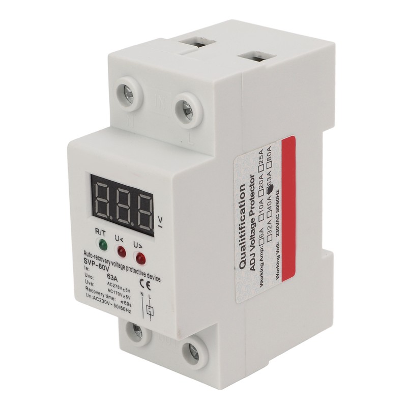 Auto Recovery Voltage Protectve Device Single Phase LED Digital Display