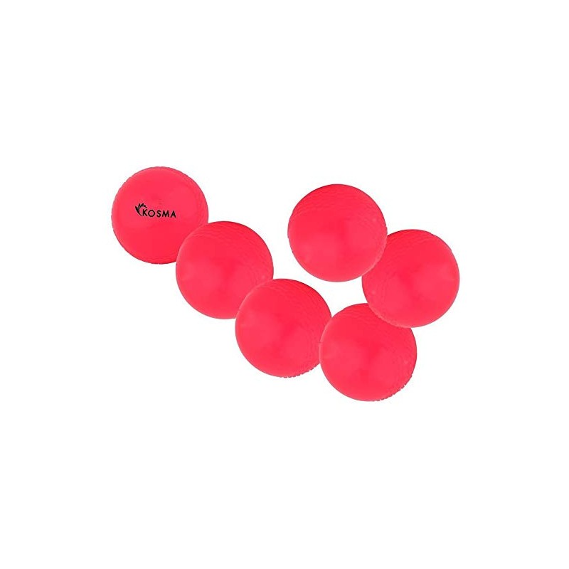 Kosma Pack of 6 Windball Cricket Ball | Indoor &