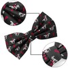 KOOELLE Black Bow Ties For Men Horseshoe Jacquard Bow Tie